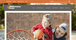 Desktop Screenshot of proformancehoops.com