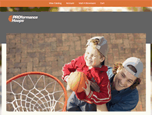 Tablet Screenshot of proformancehoops.com